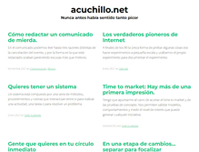 Tablet Screenshot of acuchillo.net